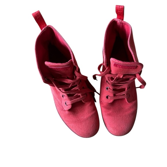 Gently Worn Dr. Martens Red Canvas Boots | Women’s Size 7 - Picture 7 of 8